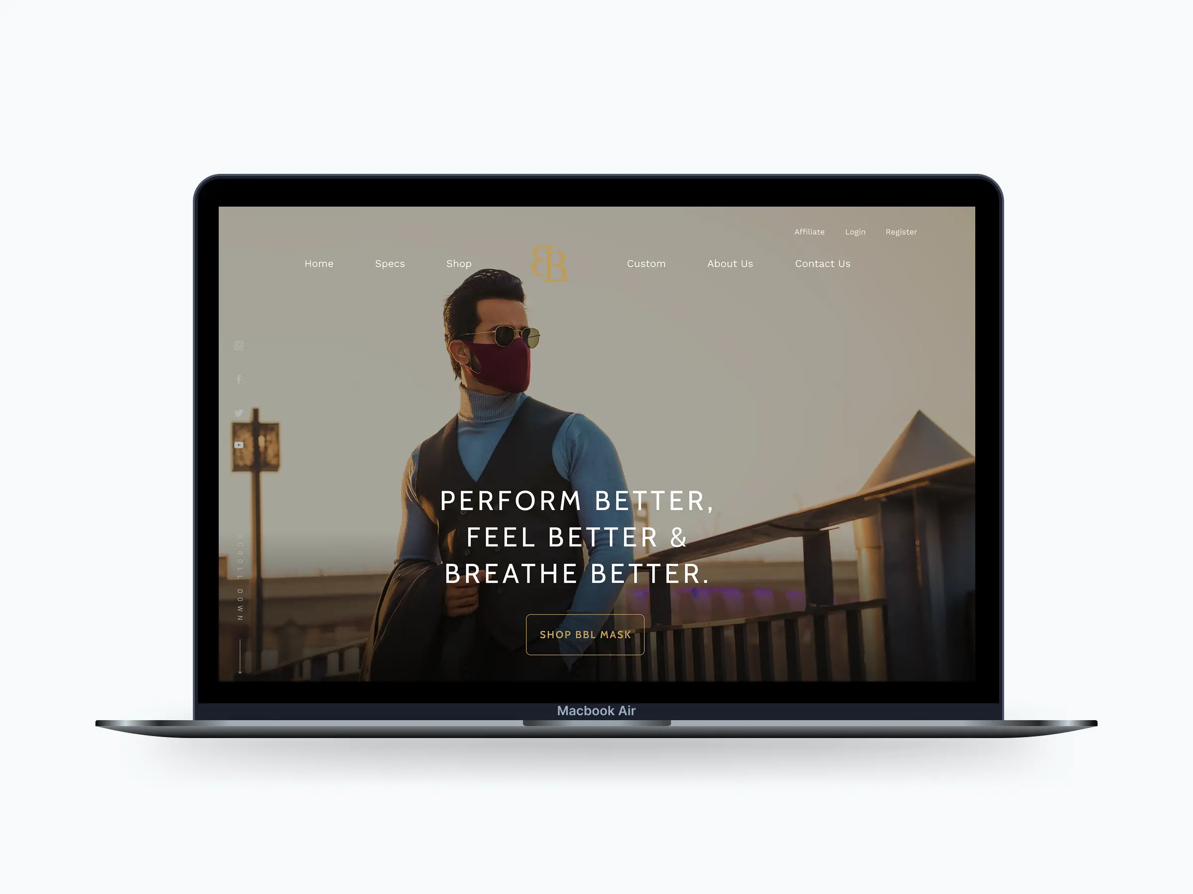 BBL: Creating a modern e-commerce site for a premium mask brand